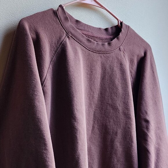 Old Navy Mauve Cropped Batwing Sweatshirt Size Large - Picture 4 of 14
